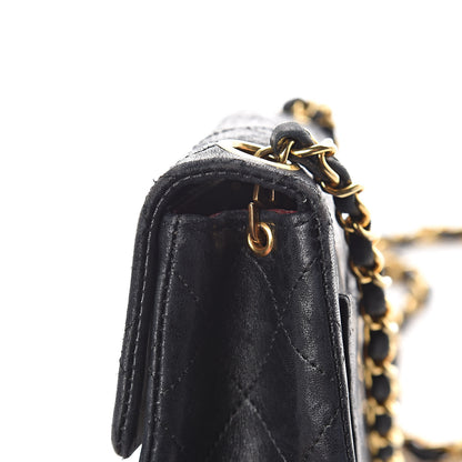 Chanel Lambskin Quilted Mini Square Flap Black 12 of 13