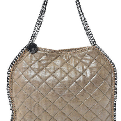 Stella McCartney Shaggy Deer Quilted Falabella Tote Taupe 8 of 10