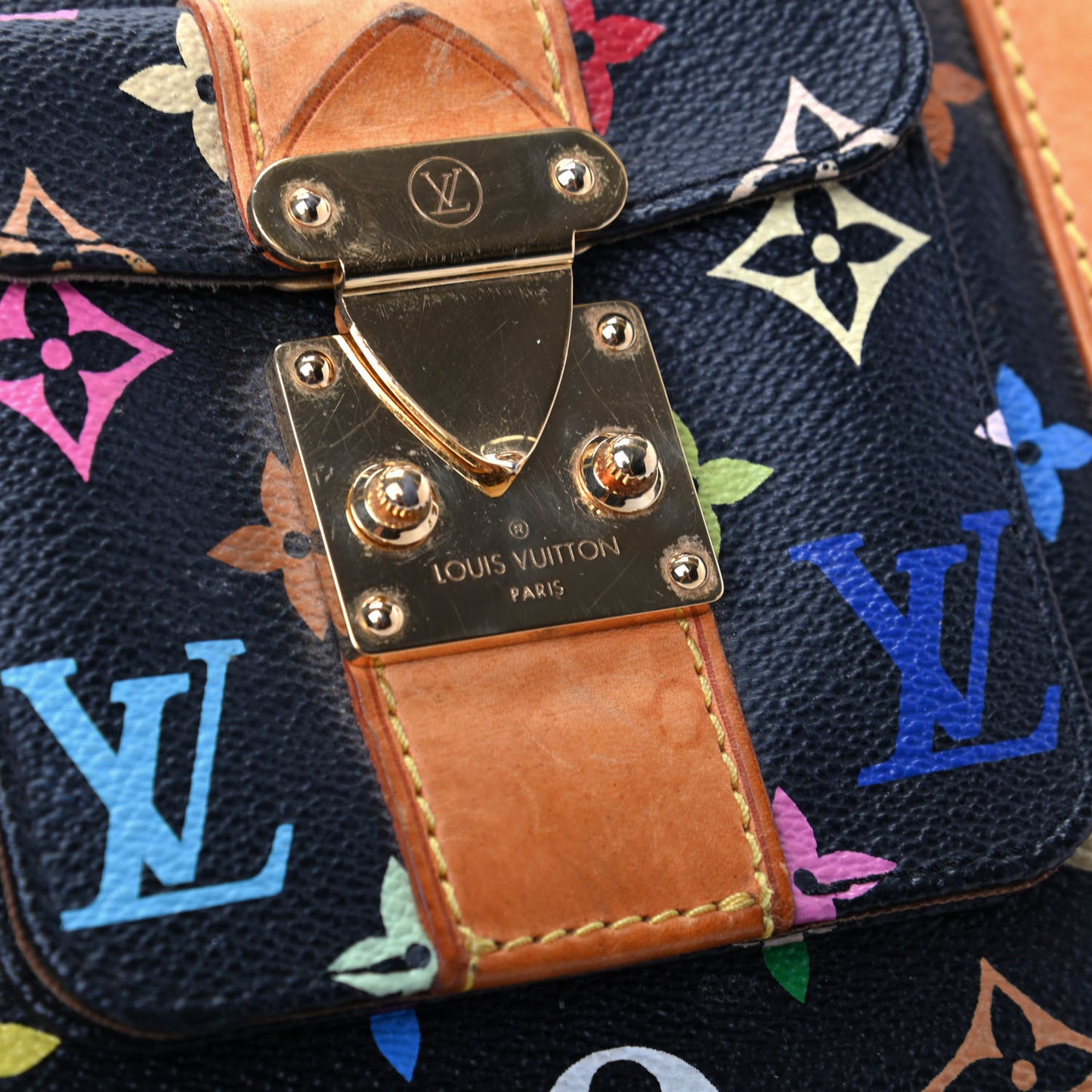 Monogram Multicolor Keepall 45 Black