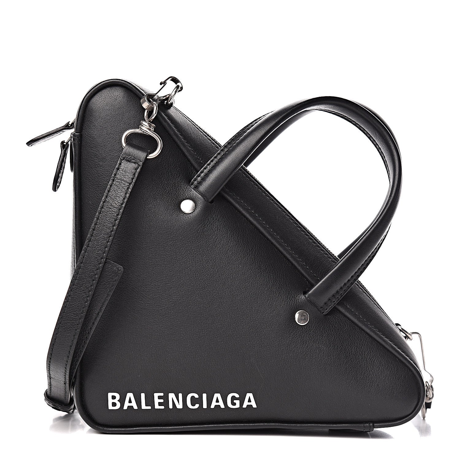 Balenciaga Calfskin XS Triangle Duffle Black 1 of 14