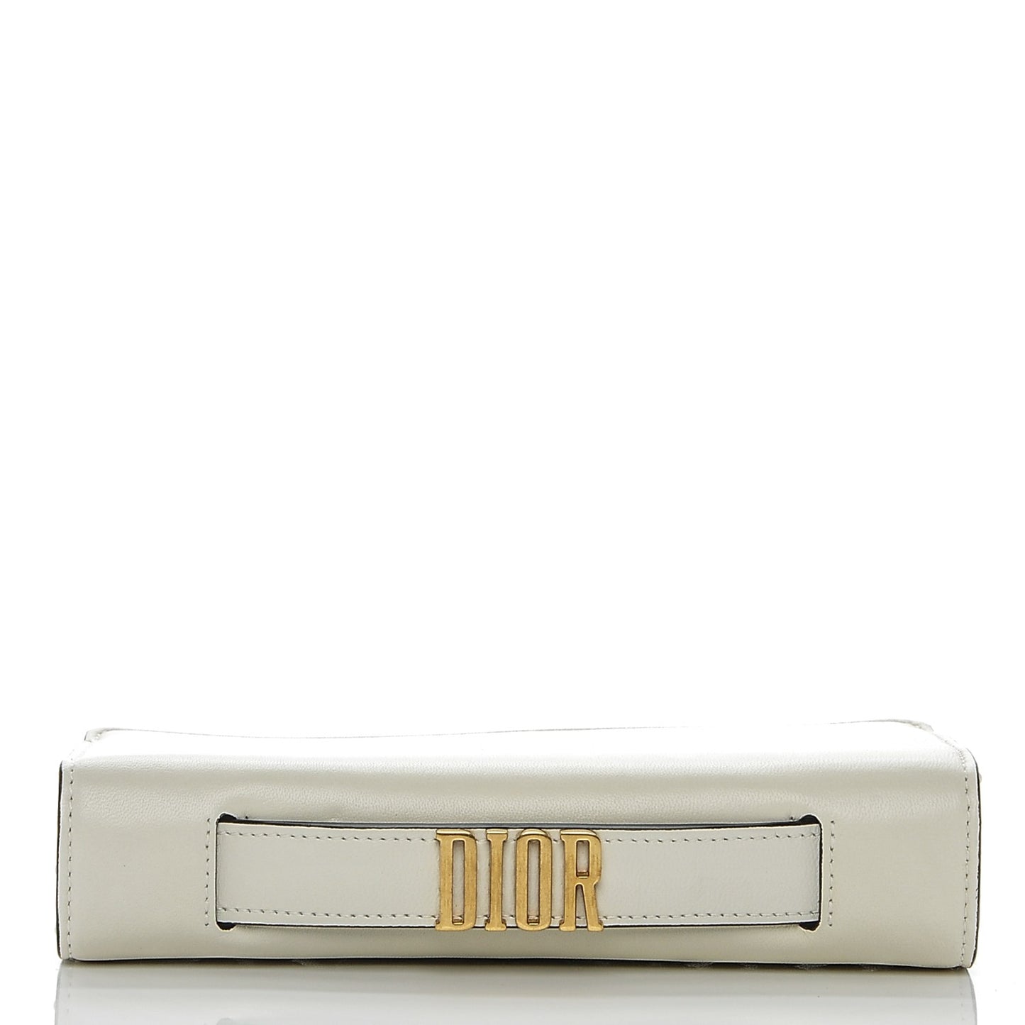 Lambskin Embroidered Star Tarot Pouch Clutch Latte