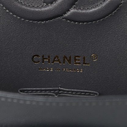 Chanel Caviar Quilted Medium Double Flap Dark Grey 5 of 8