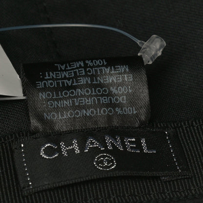 Chanel Cotton CC Cap Hat Black 7 of 8
