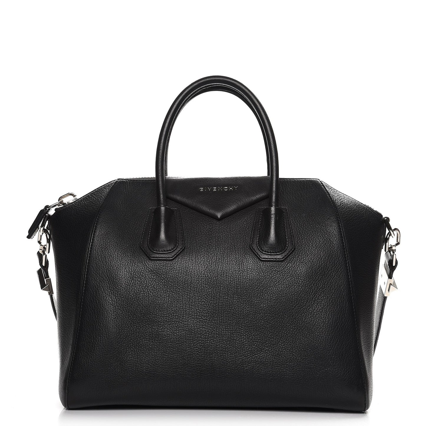 Sugar Goatskin Medium Antigona Black
