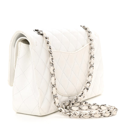 Chanel Caviar Quilted Medium Double Flap White 3 of 26