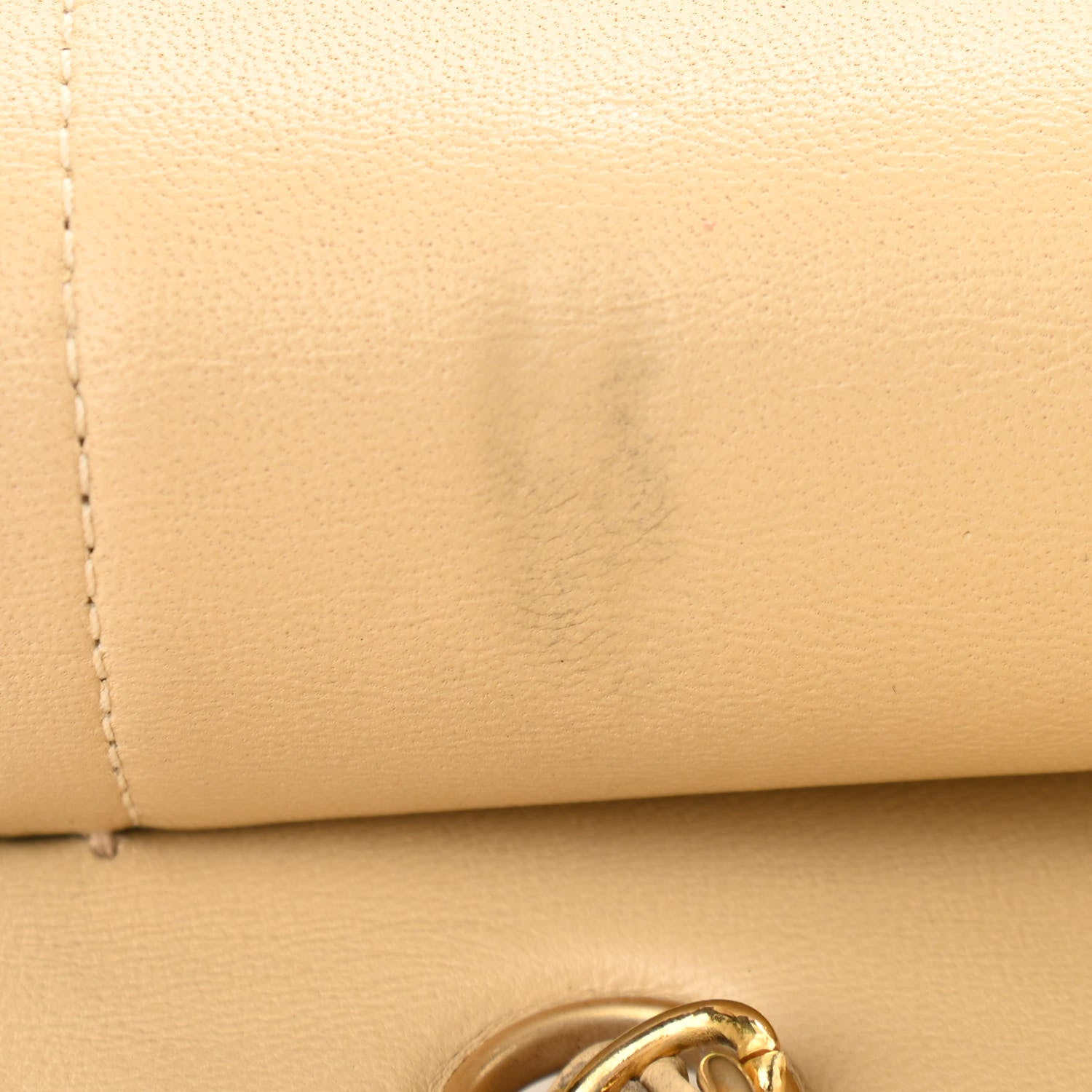 Chanel Lambskin Quilted Medium Double Flap Beige 15 of 17