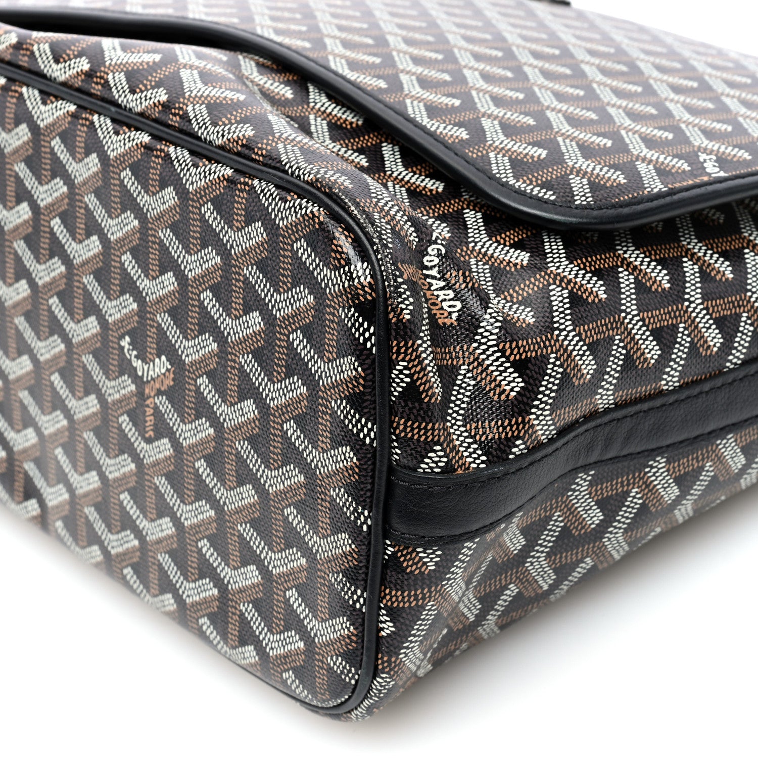 Goyard Goyardine Capetien Messenger Bag Black 10 of 10