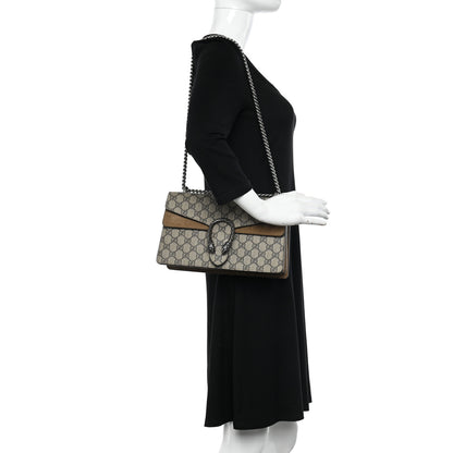 Gucci GG Supreme Monogram Small Dionysus Shoulder Bag Taupe 2 of 11