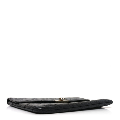 Chanel Caviar Quilted Medium Golden Class Pouch Black 4 of 11