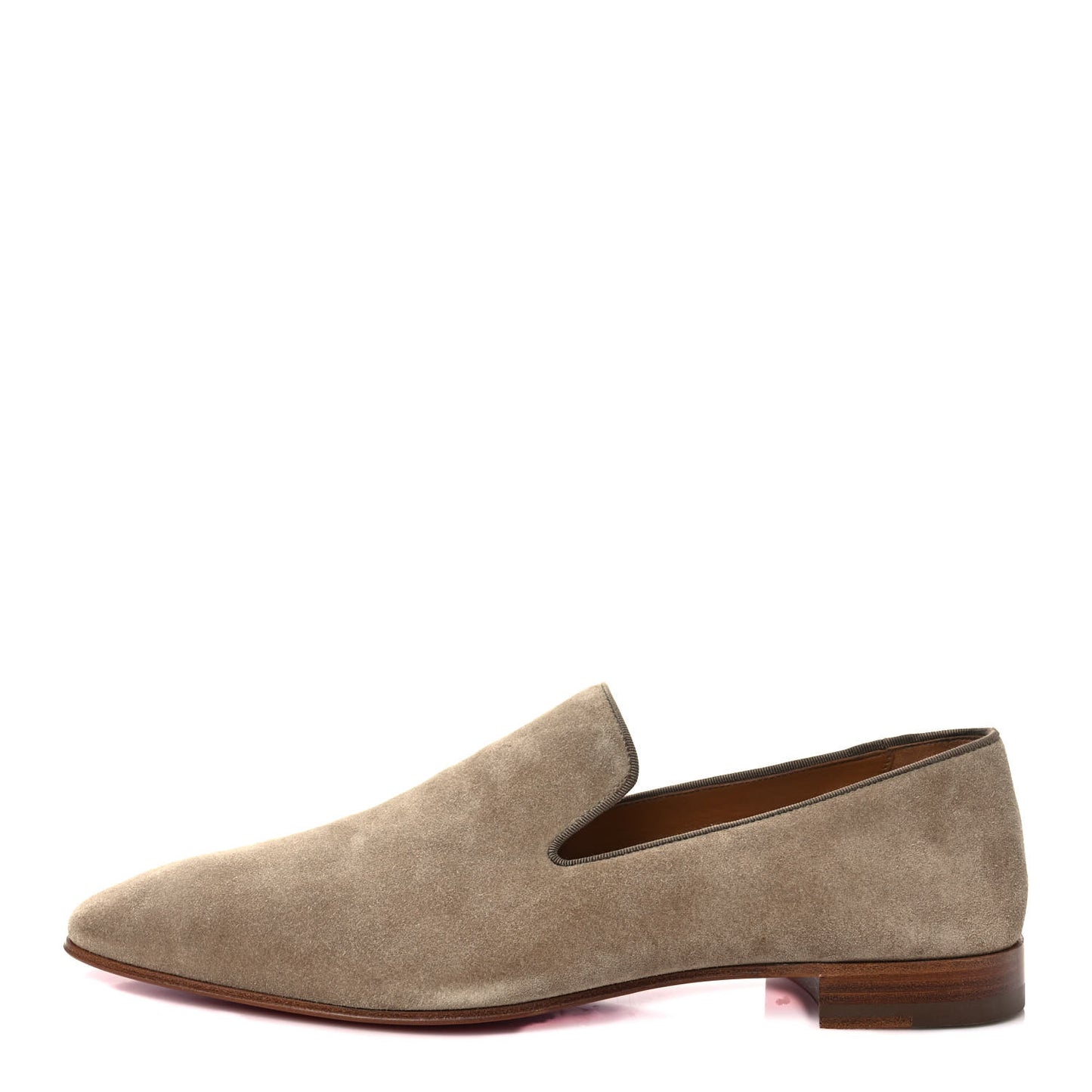 Veau Velours Mens Dandelion Flat Loafers 45 Champignon
