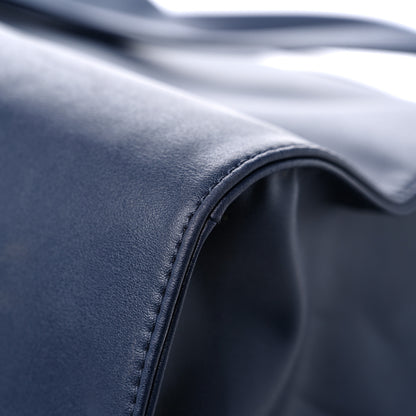 Telfar Vegan Leather Large Shopping Bag Navy 11 of 14