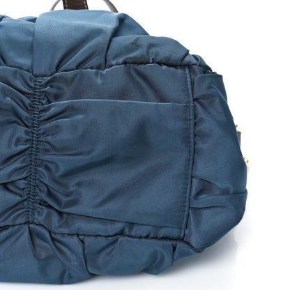 Prada Tessuto Nylon Gaufre Shopping Satchel Bleuette 8 of 10
