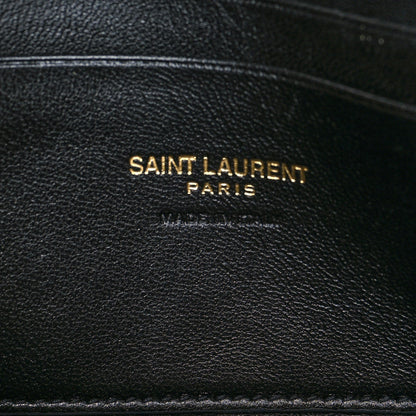 Saint Laurent Grain De Poudre Matelasse Monogram Mini Lou Camera Bag Light Sage 7 of 9