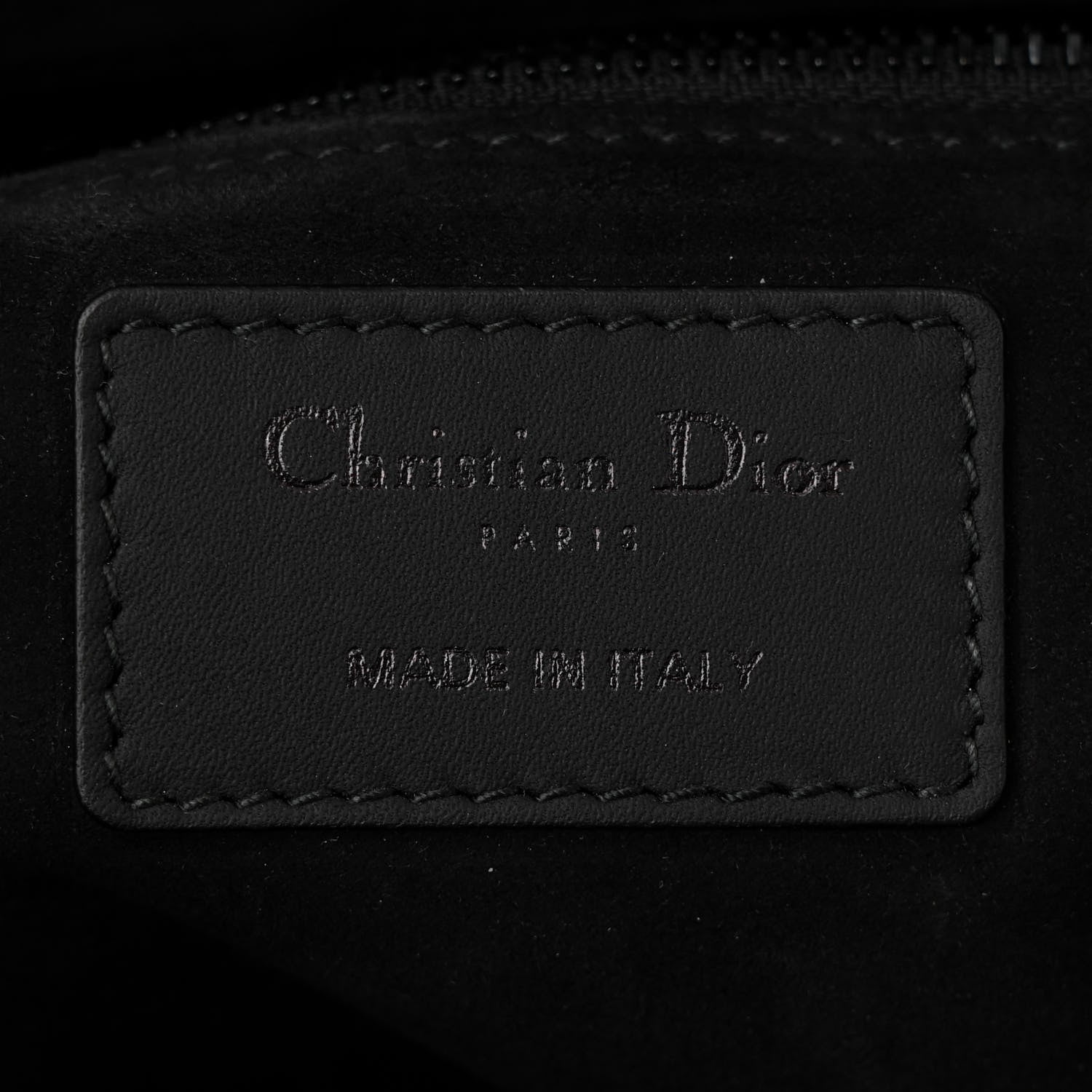 Christian Dior Ultra Matte Calfskin Cannage Large Lady Dior Black 5 of 11