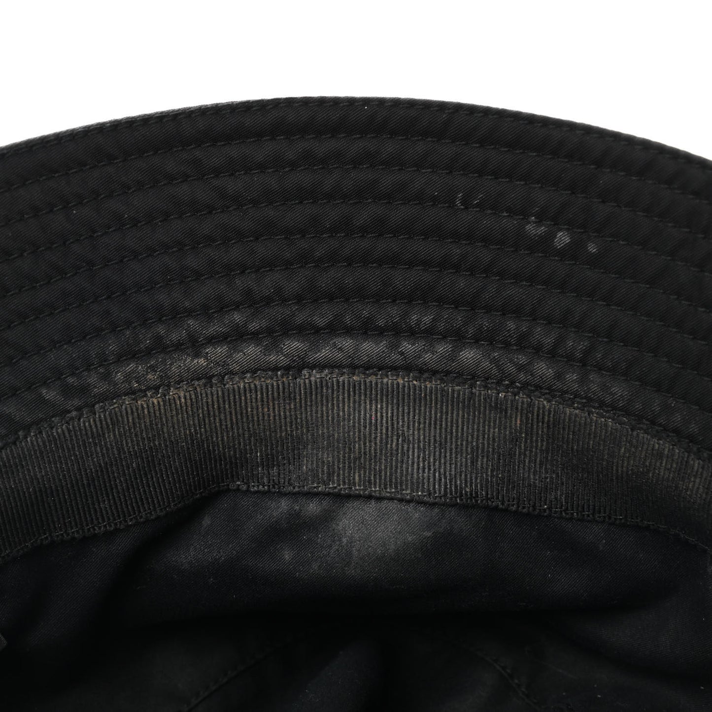 Re-Nylon Metal Triangle Logo Womens Bucket Hat M Black