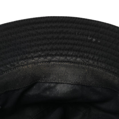 Prada Re-Nylon Metal Triangle Logo Womens Bucket Hat M Black 8 of 9