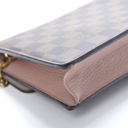 Louis Vuitton Damier Ebene Croisette Chain Wallet Magnolia 12 of 16