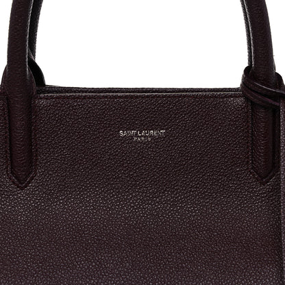 Saint Laurent Grained Calfskin Medium Cabas Rive Gauche Amaranto 12 of 29