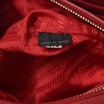 Prada Saffiano Large Galleria Double Zip Tote Fuoco 6 of 13