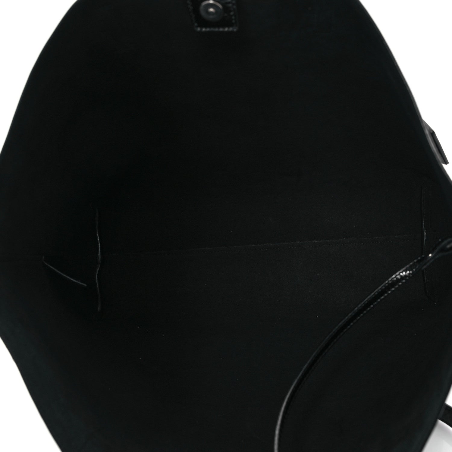 Saint Laurent Textured Patent Large Shopping Tote Black 6 of 11