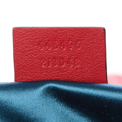 Gucci Velvet Matelasse Medium GG Marmont Shoulder Bag Hibiscus Red 7 of 22