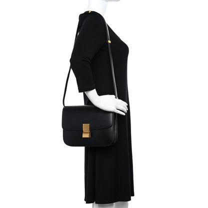 Celine Box Calfskin Medium Classic Box Flap Bag Black 2 of 10