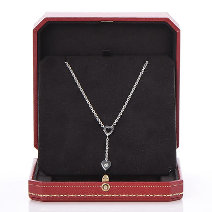 Cartier 18K White Gold Diamond Mon Amour Lariat Necklace 8 of 8