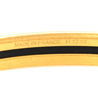 Hermes Enamel Printed Extra Narrow Bracelet 65 White 4 of 4
