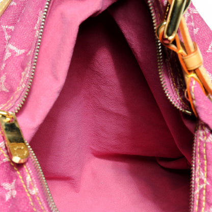 Louis Vuitton Denim Baggy GM Fuchsia 5 of 7