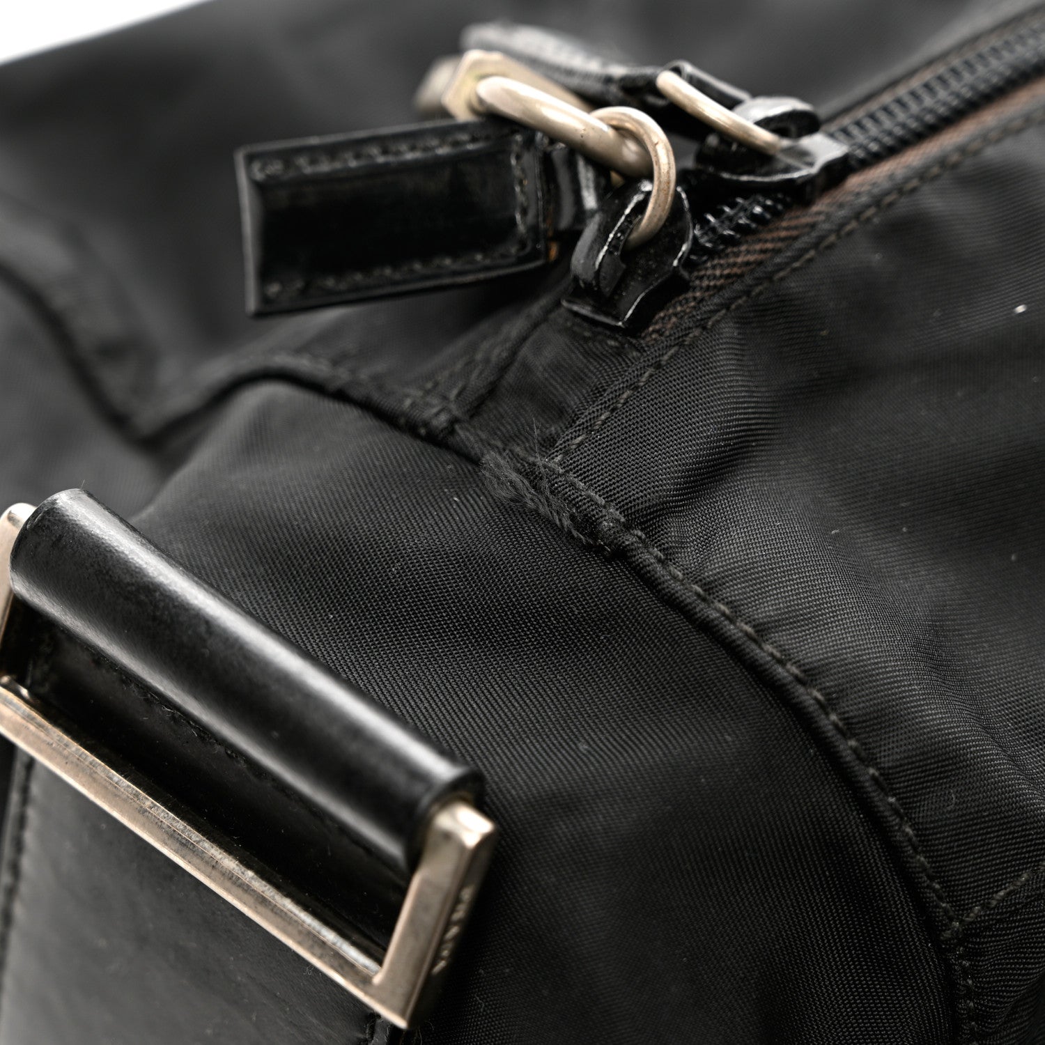 Prada Tessuto Nylon Duffle Black 9 of 11