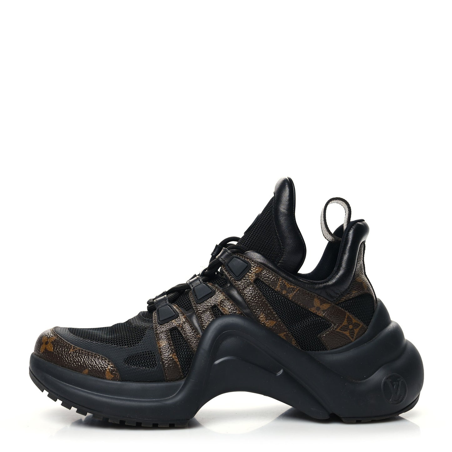 Calfskin Patent Monogram LV Archlight Sneakers 39.5 Black