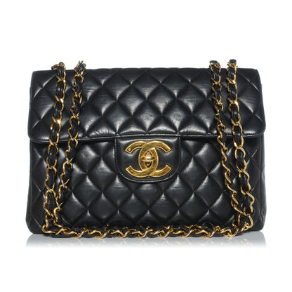 Chanel Lambskin Jumbo Flap Bag Black 1 of 9