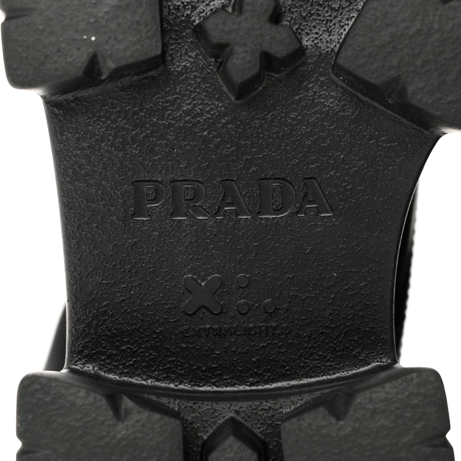 Prada Spazzolato Rois Nylon Metal Triangle Logo Monolith Pouch Pocket 55mm Boots 40 Black 6 of 8