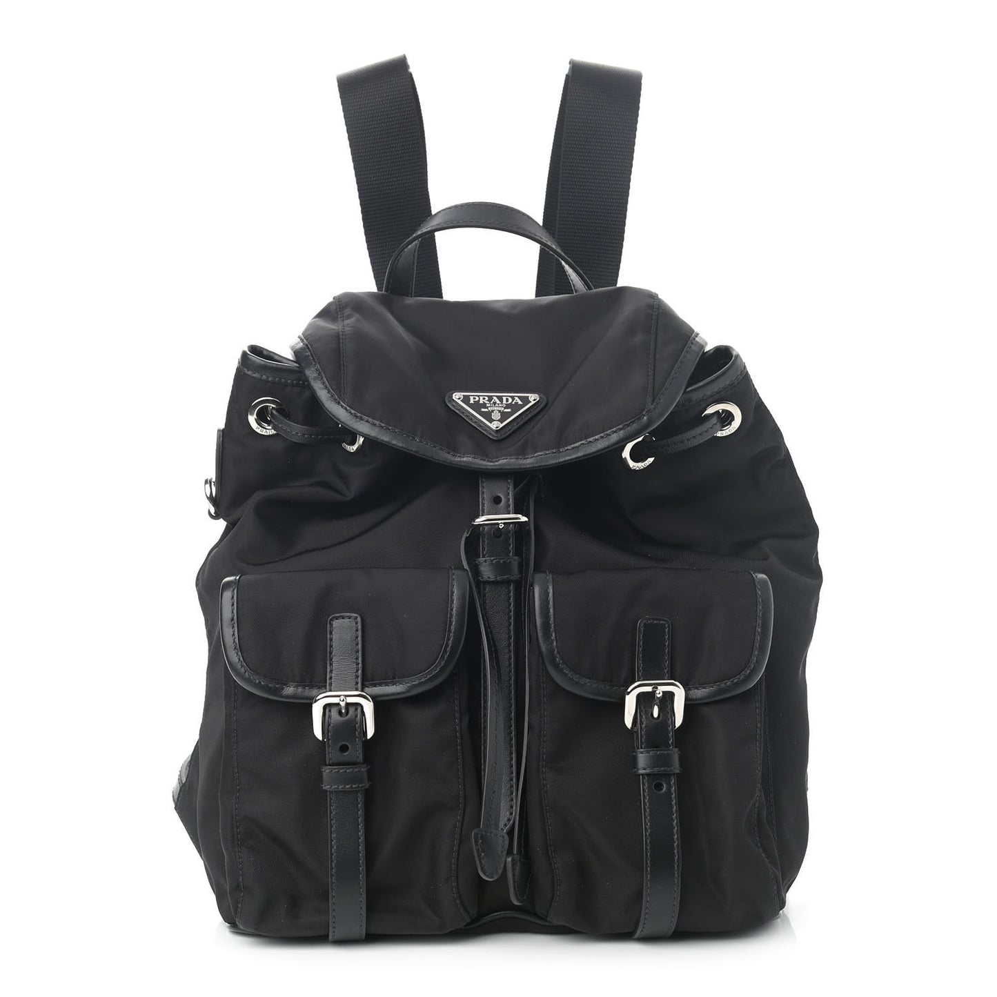 Tessuto Nylon Vitello Backpack Black