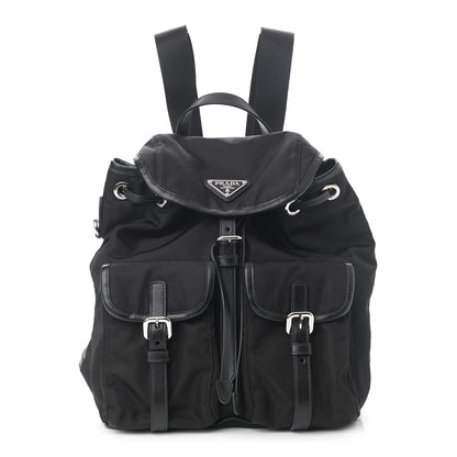 Prada Tessuto Nylon Vitello Backpack Black 1 of 11