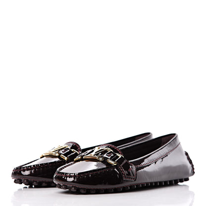 Louis Vuitton Patent Calfskin Oxford Loafers 34 Amarante 3 of 7
