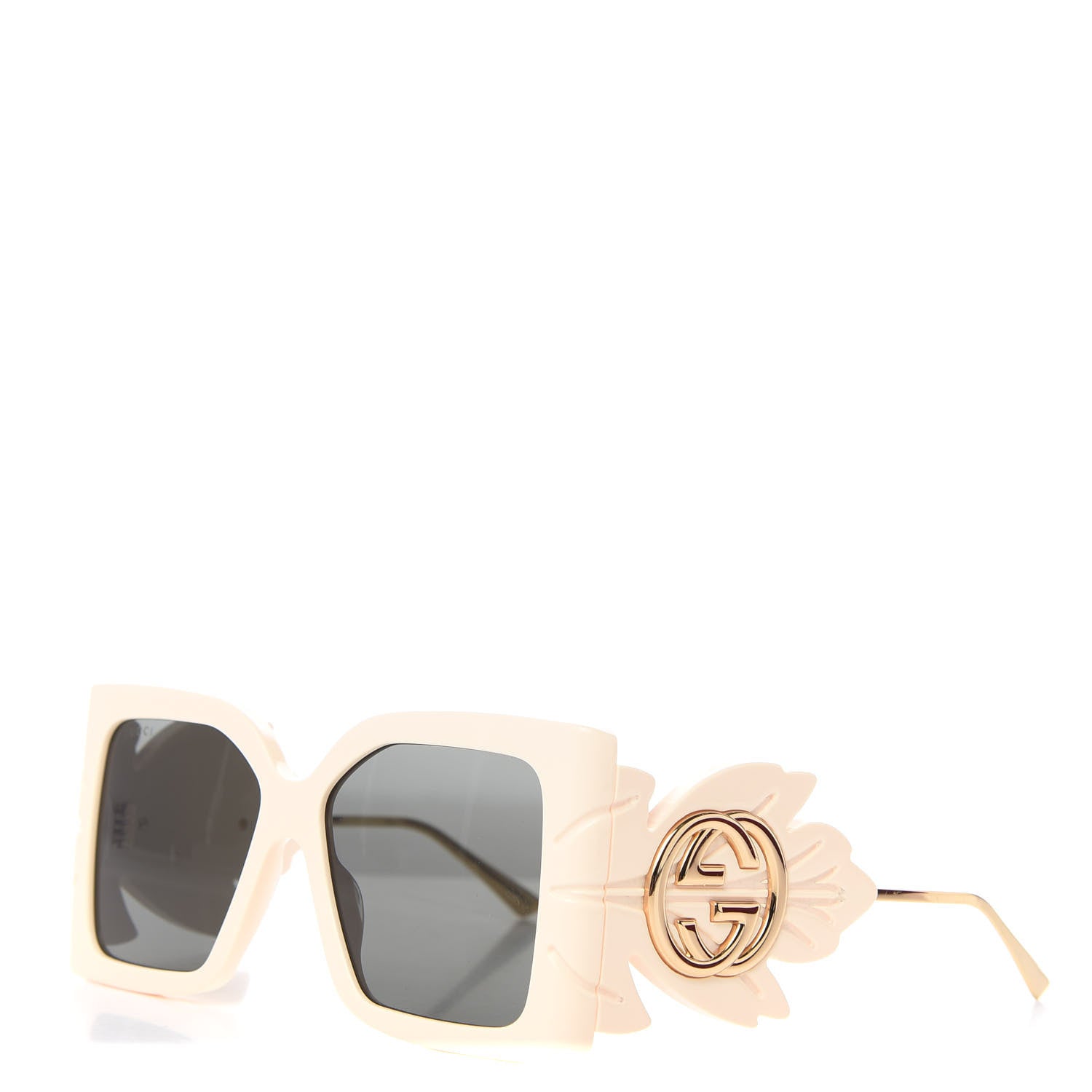 Gucci Acetate Square Frame Wing Sunglasses GG0535S Ivory 1 of 7