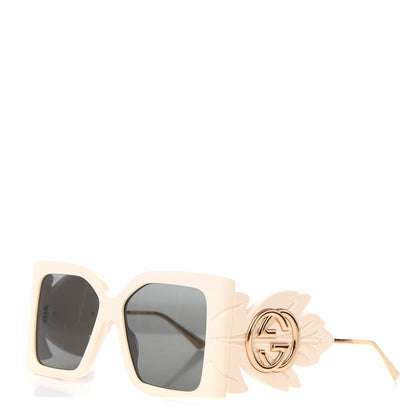 Gucci Acetate Square Frame Wing Sunglasses GG0535S Ivory 1 of 7