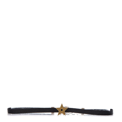 Christian Dior Ribbon Star Choker Black 1 of 4