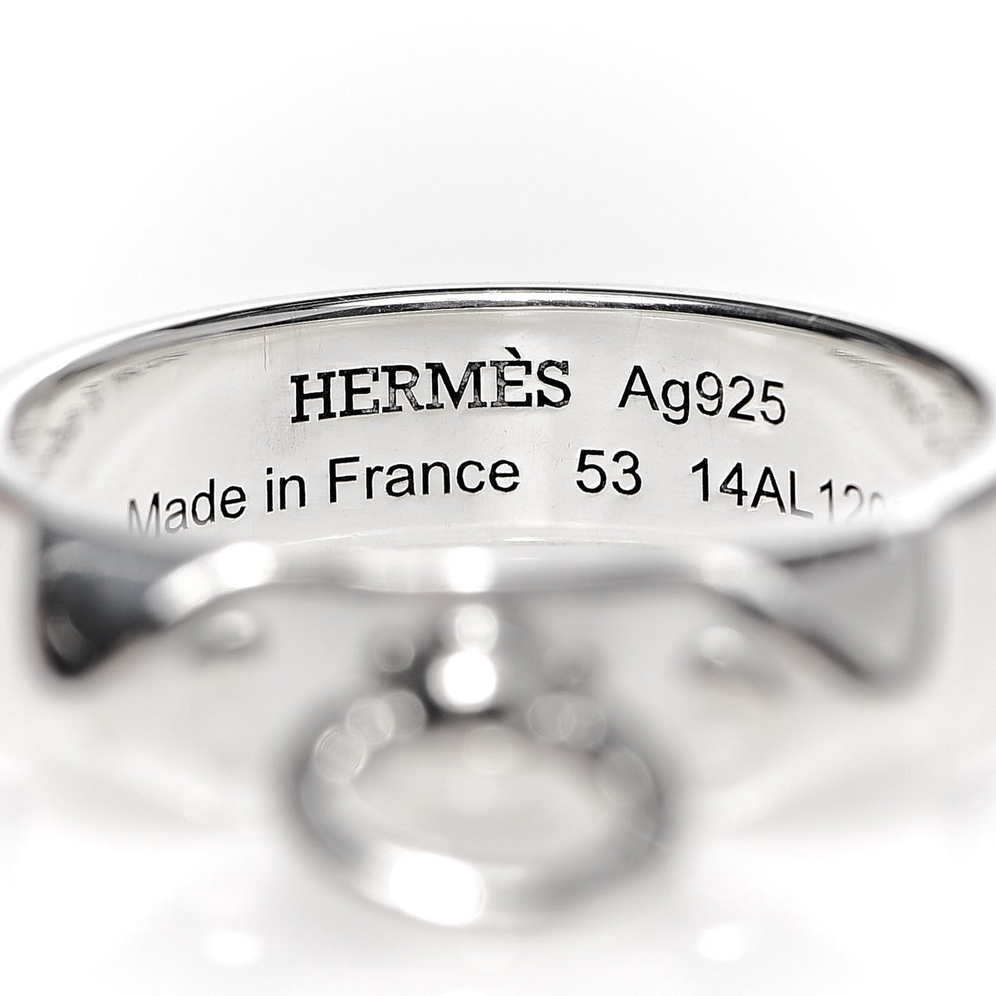 Sterling Silver PM Collier De Chien Ring 53 6.25