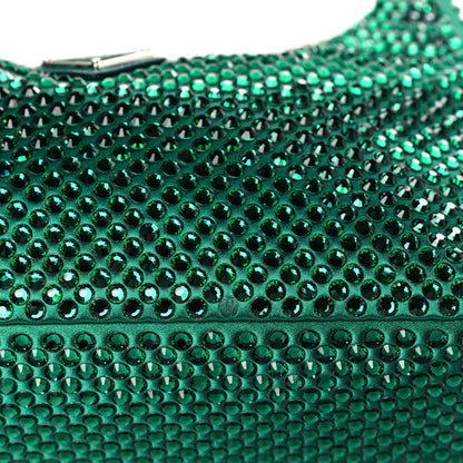 Prada Satin Crystal Mini Re-Edition 2000 Bag Mango 9 of 9