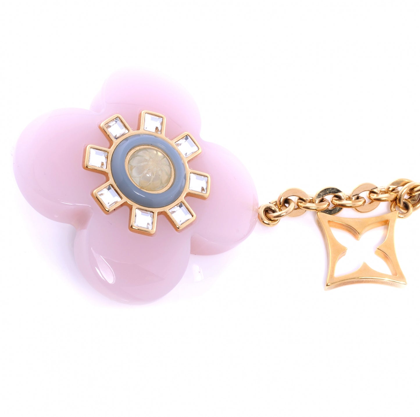 Fleur d Etoile Bag Charm Rose