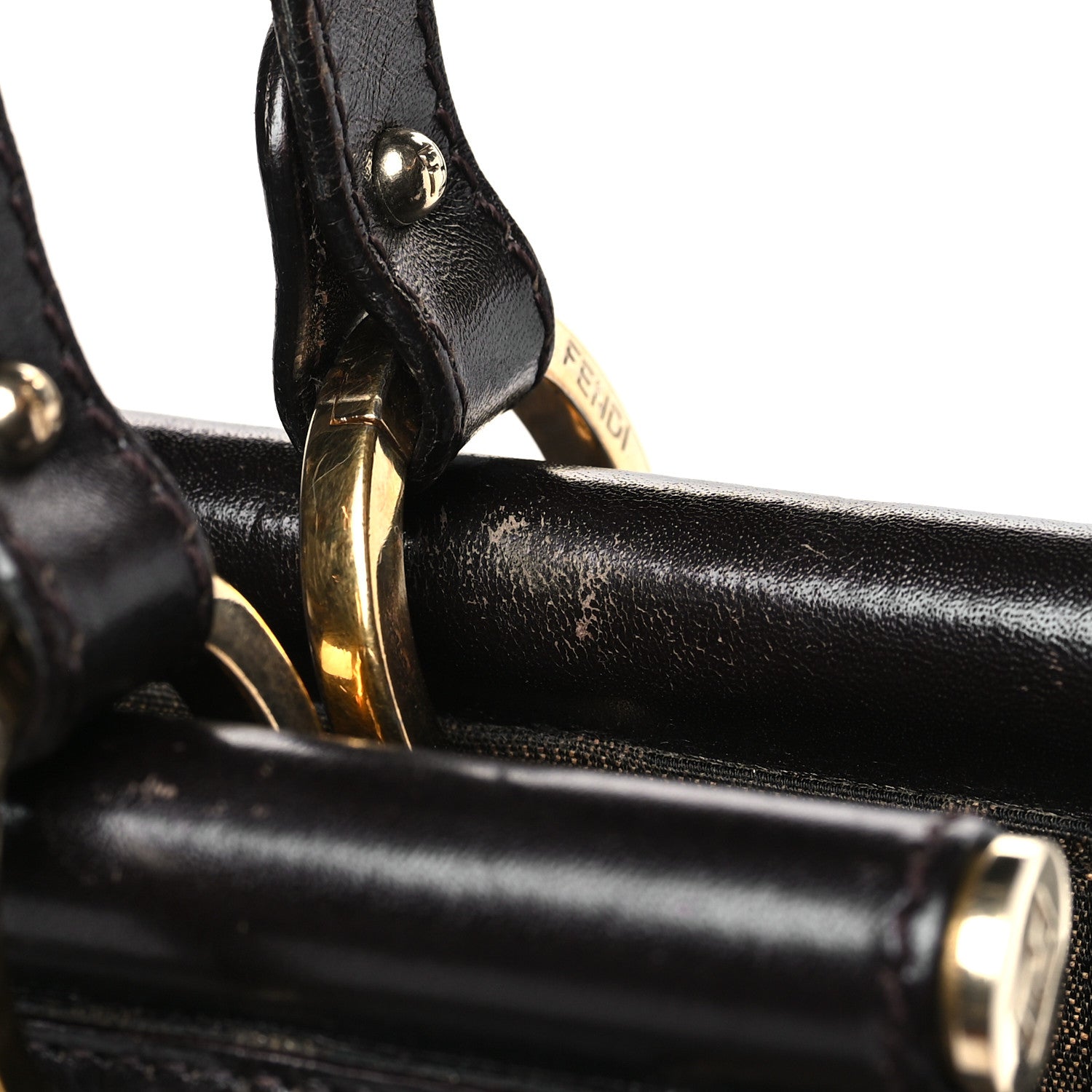 Fendi Zucca Chef Shoulder Bag Tobacco 12 of 14