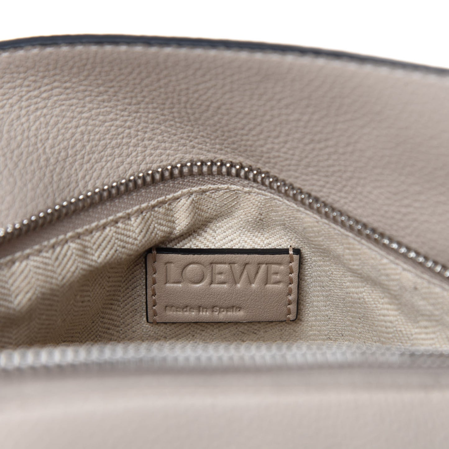 Calfskin Small Puzzle Bag Light Oat