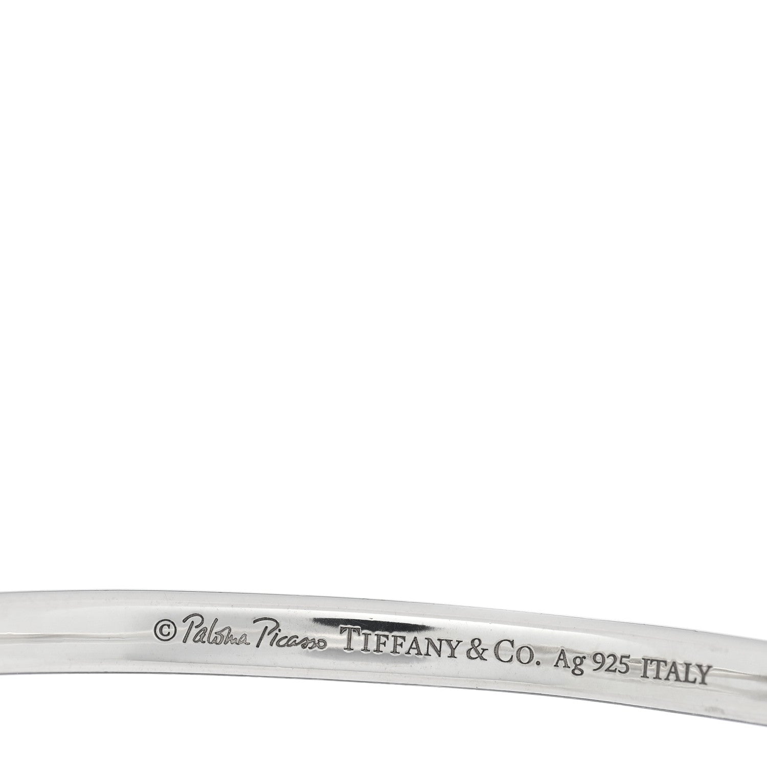 Tiffany Sterling Silver Paloma Picasso Knot Hinged Bangle Bracelet 3 of 4