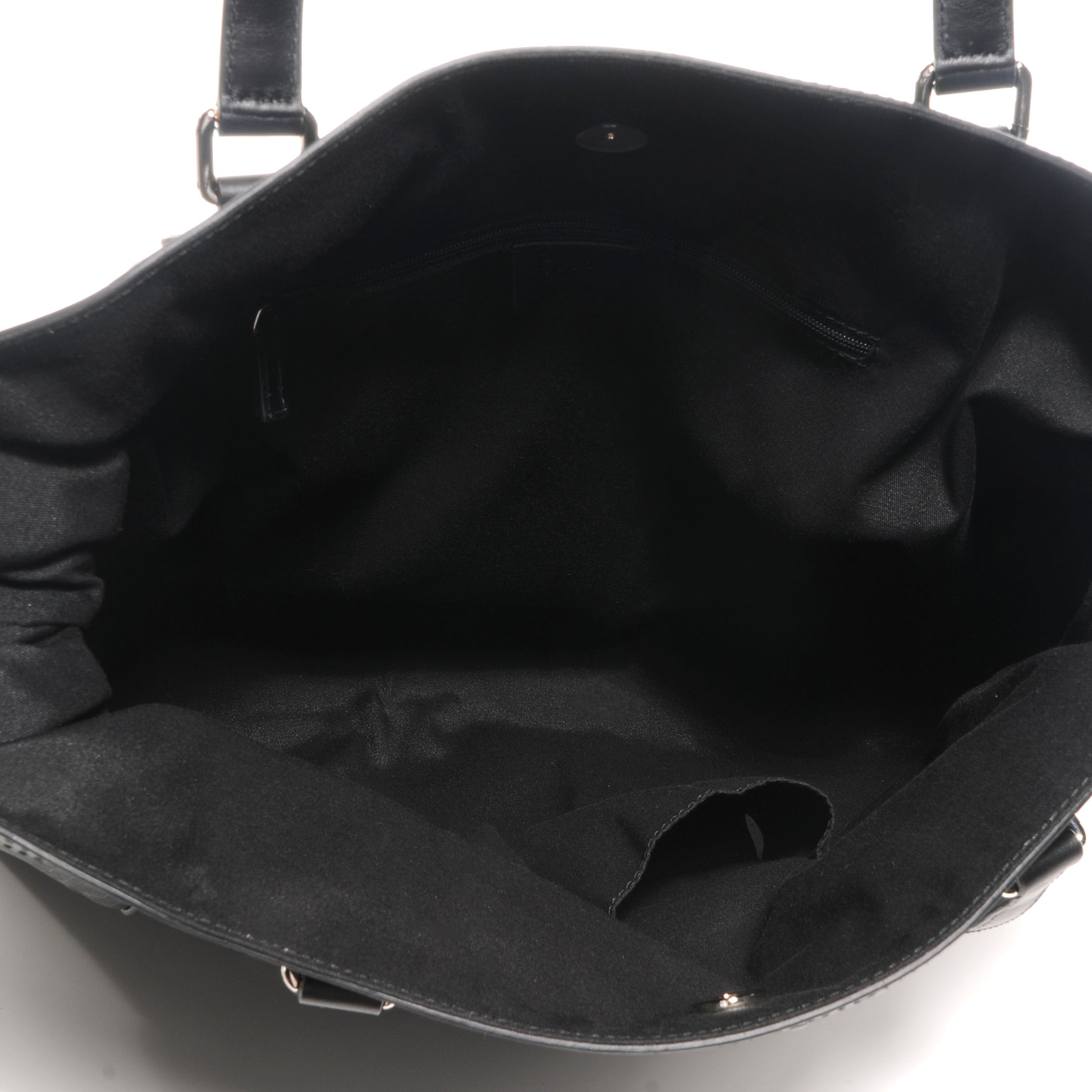 Gucci Horsebit Embossed Full Moon Tote Black 5 of 7