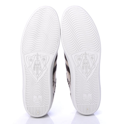 Gucci Covered Wool Big GG Monogram Mens Sneakers 11 Beige Black 5 of 10