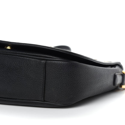 MCM Grained Calfskin Studded Crossbody Bag Black 9 of 11