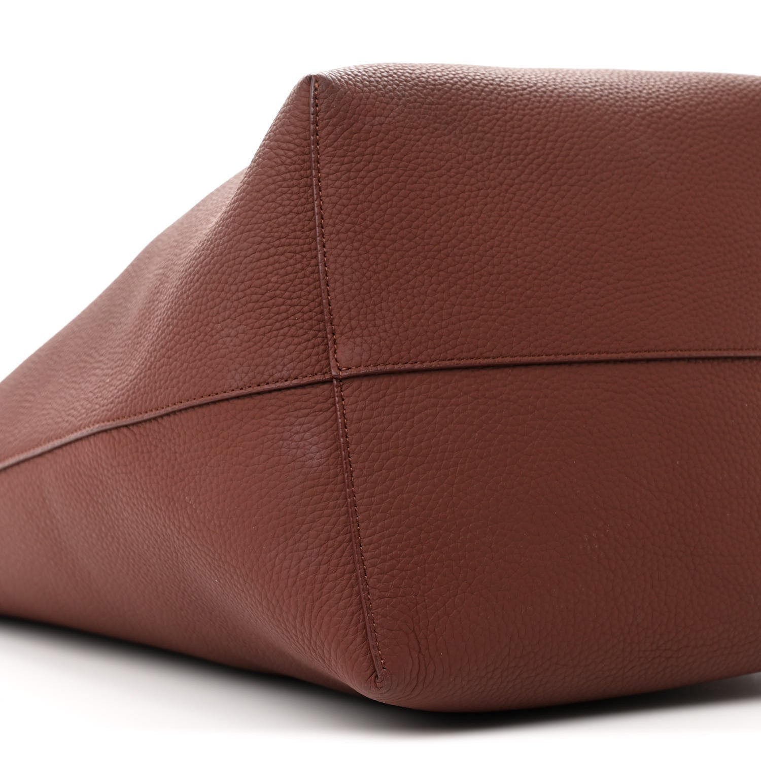 The Row Grained Calfskin Large N/S Park Tote Burnt Wood 9 of 12