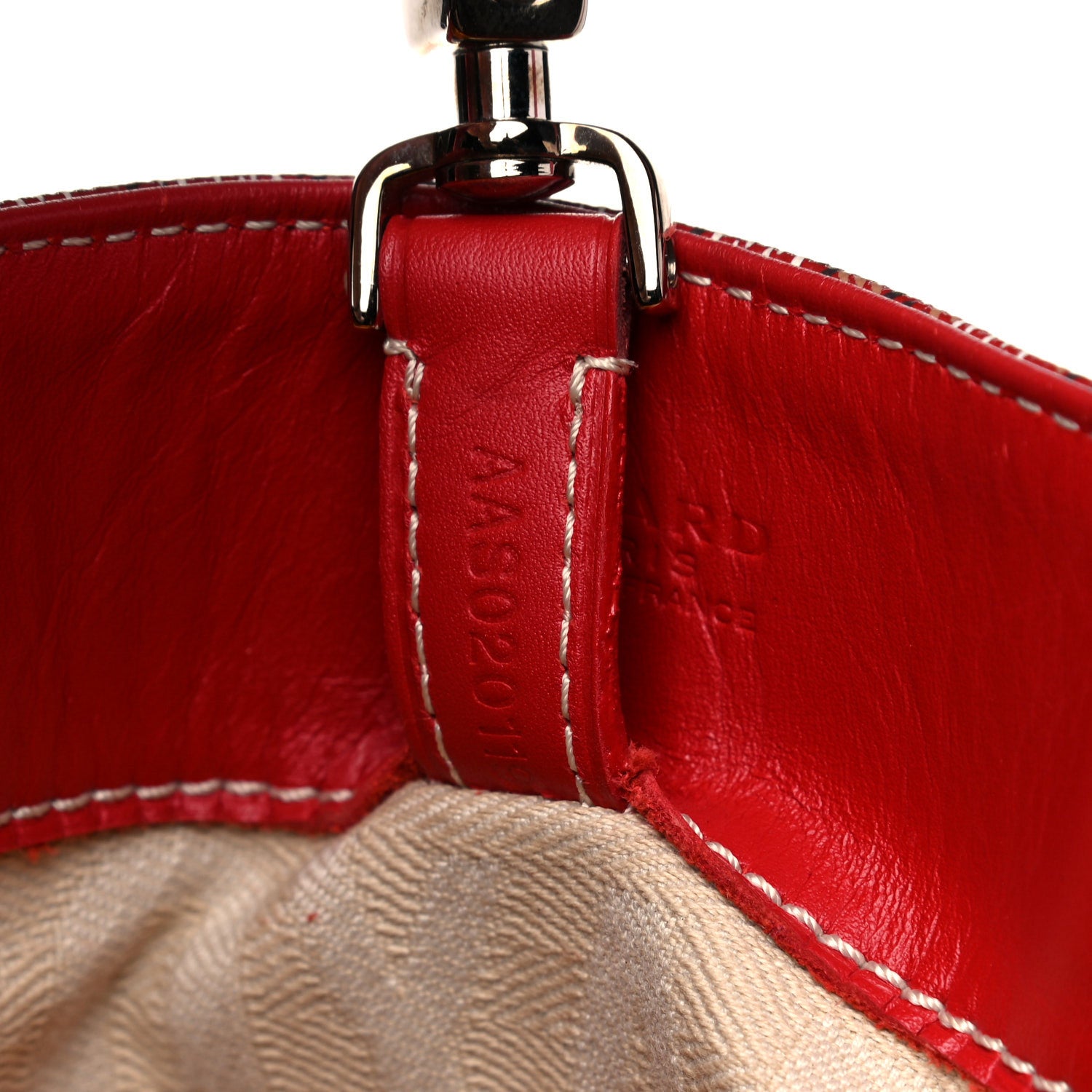 Goyard Goyardine Voltaire Tote Red 8 of 23